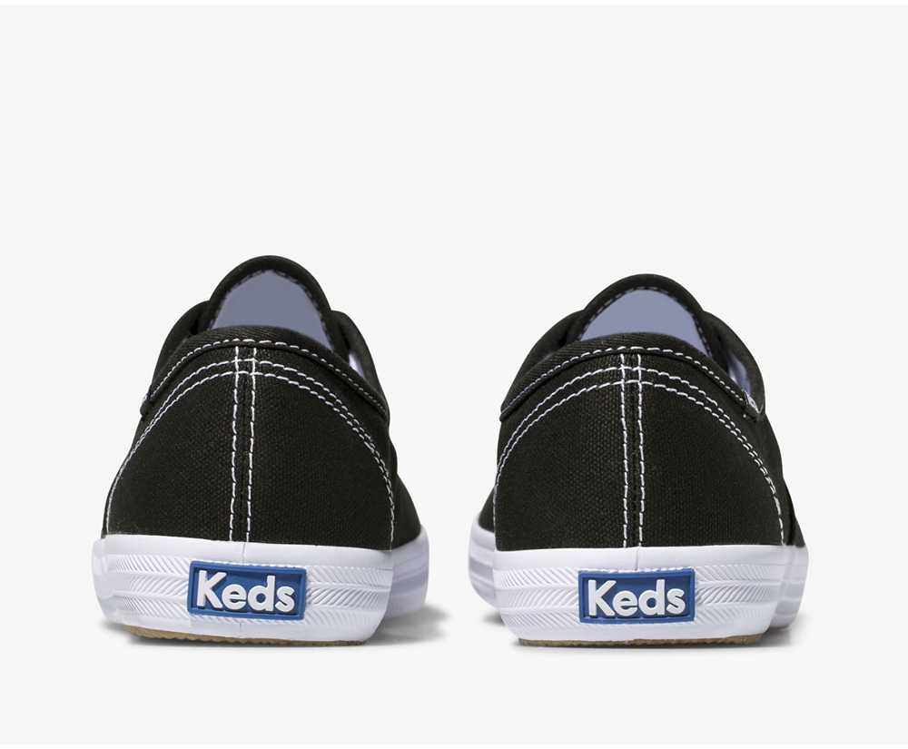 Πανινα Παπουτσια Γυναικεια - Keds Champion Originals - Μαυρα - GAPDT7520